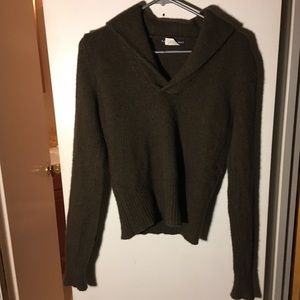 Ralph Lauren cashmere/wool shawl collar sweater.